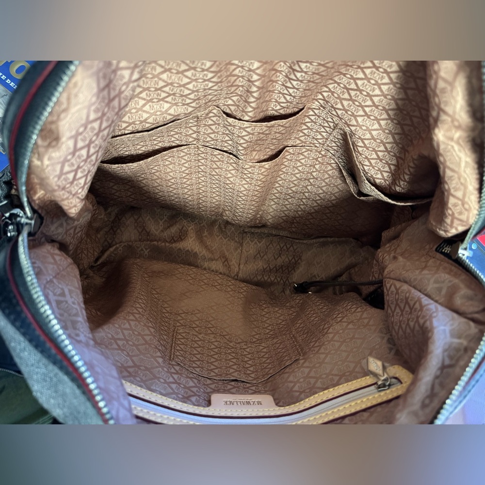 Like New MZ Wallace Mica Linen Silver Coated
Kate Diaper Bag - Picture 5 of 11